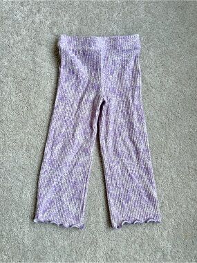 Joe Fresh Lilac and Cream Ribbed Toddler Pants